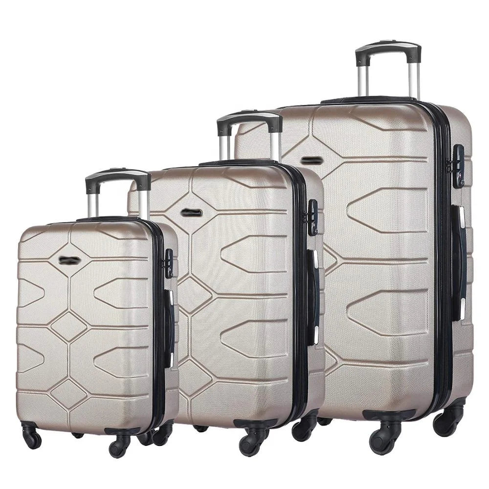 Popular Design Modern Hard Shell ABS PC Luggage Travel Bags Trolley Set with Zipper Closure VENAICE Brand Long-distance Travel