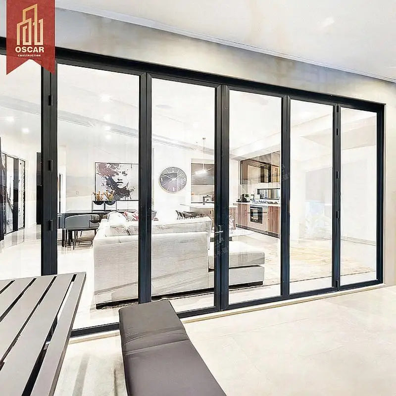 O Folding Doors Ideal Home Villa Apartment Energy Saving Space Saving Versatile Modern Alternative to Sliding Doors Folding Door