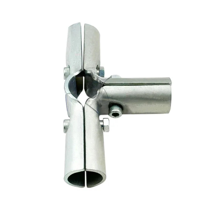 3/4" Steel 4 Way Structural Pipe Connector USA Standard Electrical EMT Tubing Zinc Plated DIY Build