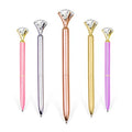 Wholesale Custom Print Logo Glitter Metal Ball Pen Ballpoint Pen Creative Crystal Big Diamond Ballpoint Pen