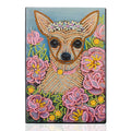 5d Diamond Painting Handmade Diy Special Shaped Drill Notebook Mosaic Embroidery Dog Pattern Waterproof Cover Diamonds Notebook