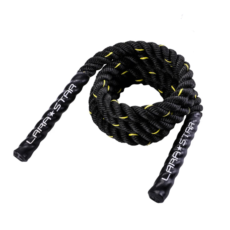 LS1183 25mm Heavy Adult Exercise Jump Rope Strength Training Combat Energy Burst Arm Weight Fitness Battle Skipped Rope