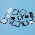 The well-priced black silk screen printed toughened glass cover made in China is suitable for smart wearable watches
