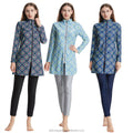 New Stylish Modest Swimwear for Women Long Sleeve Full Coverage Burkinis Muslim Beachwear Bathing Suits Print Plus Size Options