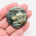 Natural Labradorite Carved Crystal Wolf Labradorite Wolf Head