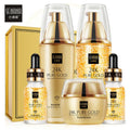 24K Gold Essence Set Box Moisturizing Five-piece Set Moisturizing and Shrinking Pores Skin Care Product Set