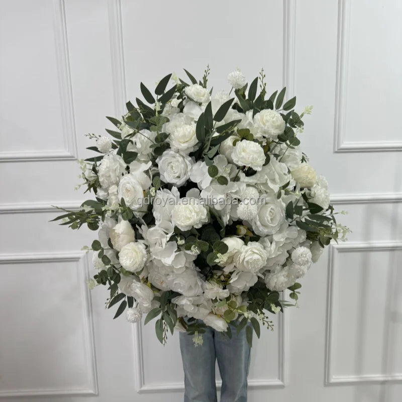 Flowers Wedding Decoration Table Centerpieces Silk Rose Artificial Flower Balls for Room Birthday Party Home Wedding Decor