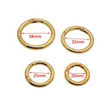 Professional Style O Ring Bag Hardware Accessories Various Sizes Zinc Alloy Key Chain Connecting Hanging Buckle Spring Opening