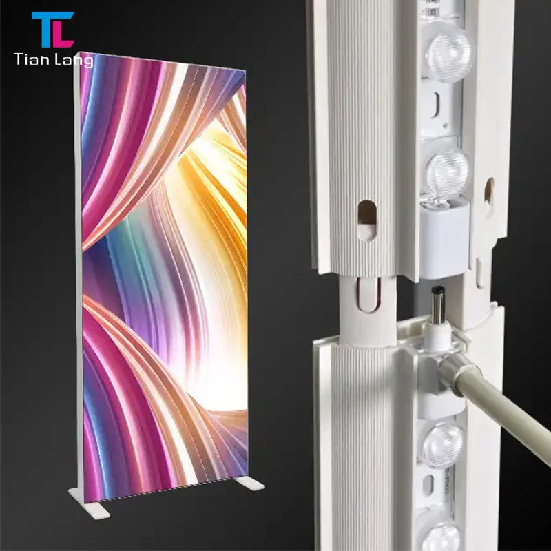 TianLang Lightbox for Poster Snap Frame Led Marketing Fabric Led Light Boxes Pvc Ightbox Stand Painting Acrylic Led Light Box
