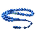 High-Quality Muslim  Misbaha Tasbih  10mm 33  Beads Blue Amber Bakelite Prayer Beads  Unisex  Ramadan Gifts Eid Al Fitr Gifts