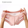 Wholesale Summer Men's Boxer Briefs Ice Silk Mesh Fabric Breathable Quick-Drying Solid Color Underwear Customizable With Logo