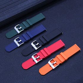 Sports Replacement Straps FKM Rubber Watch Strap 18mm 20mm 22mm Quick Release Rubber Strap Watch Bands for Diving Watches