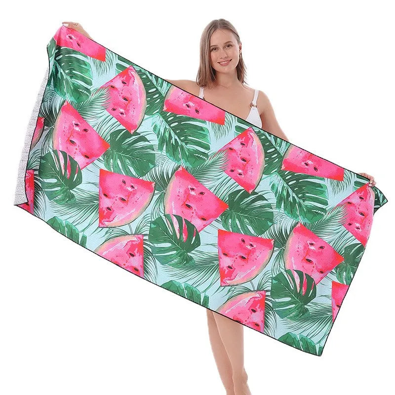 Free Design Custom Beachtowel Beach Towel With Logo Custom Print Fast Shipping Summer Large Beach Towel Microfiber