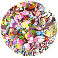 Mix Candy Polymer Clay Craft Flatback Dolls Craft for Slime Jewelry Making Accessories