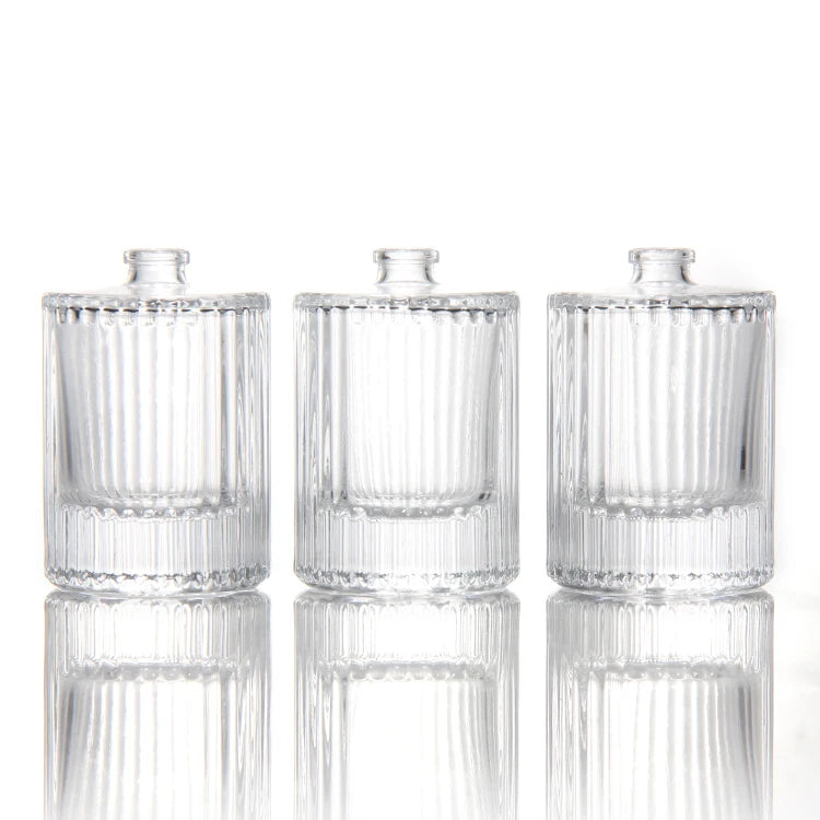 Perfume Bottle Empty High-grade Round Column Glass Travel Convenient Pressing Fine Spray Essential Oil Fragrance High-gr