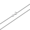 Factory Direct Wholesale 925 Sterling Silver Wheat Chain 1mm Sterling Silver Chain Necklace for Women