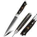Carbon Fiber Handle 67layers Vg10 Damascus Steel Kitchen Utility Knife Damascus Utility Knife