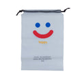 Custom Logo Printed Matte Plastic and Polyester Drawstring Bag Frosted EVA Clothing Packaging for Promotional Purposes