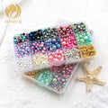 Wholesale Mixed Color 4mm/6mm/8mm/10mm No Hole Plastic Pearl for Garment