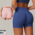 SHINBENE 4" Seamless Scrunch Short Gym Yoga Running Sport Active Exercise Fitness Shorts Workout Shorts for Women
