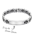 New Engravable Stainless Steel Heavy Motorcycle Biker Chain Link Bicycle Bracelet