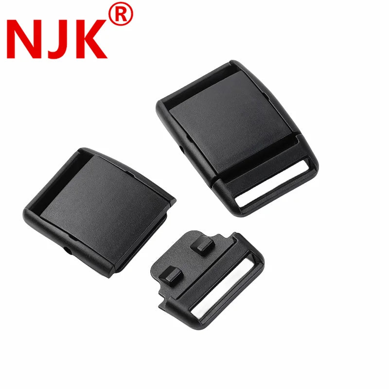 J1-008 Trendy Waterproof 50mm/40mm Side Plastic Strap Buckles with Custom Logo for Stock Bags