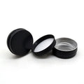 Wholesale Matte Black 30ml Candle Containers Cosmetic Aluminum Jar With Screw Top Custom Printed Metal Tin Can