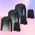 Men's Lightweight Long-Sleeve Compression Fitness Sports Shirt Breathable Autumn Running T-Shirt for Adults Active Tops