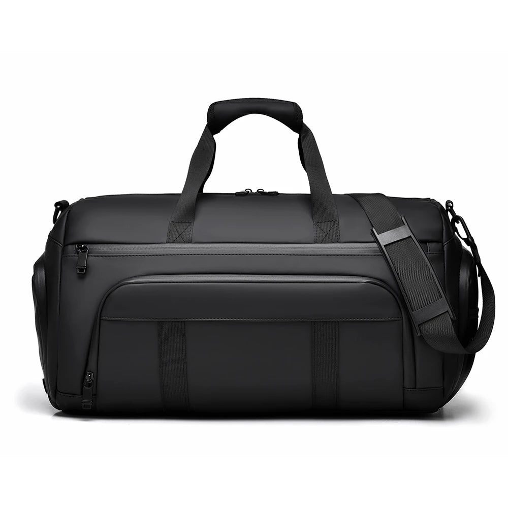 Water-Resistant Oxford Fitness and Leisure Duffel Bag Dry Wet Separation Unisex Gym Bag with Shoe Compartment