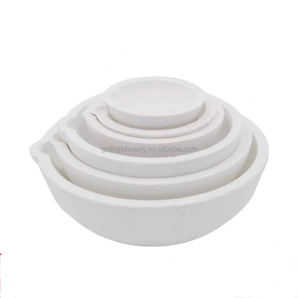 1500g/2500g High Temperature Resistance Quartz Bowl Gold Melting Jewelry Casting Pot for Silver Aluminum Jewelry Tools Equipment