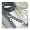 Wholesale Brass Metal Eco-Friendly Auto Lock Slider Zippers Open End Close End 3# 5# 8# Sizes for Garments Shoes Bags 50cm