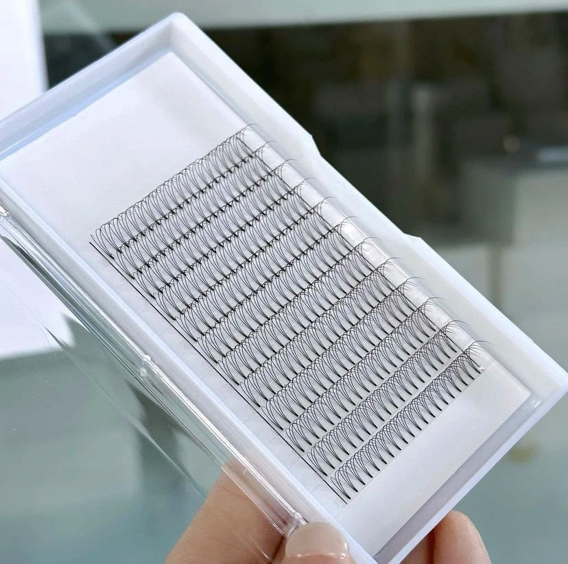 Premade Fan 3D 0.10mm 4D 5D 6D 7D 0.07 8D 10D 0.05  Short Stem Lashes Tray Wholesale Private Label Volume Eyelashes Extension