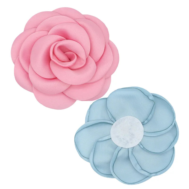 Hot Sale DIY 6cm Camellia Flower Heads Handmade Fabric Artificial Camellia Flowers for Headbands