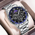 2024 New Men's Multi Functional Business Fashion Night Glow Calendar Diamond Sports Style Stainless Steel 3BAR Waterproof Quartz