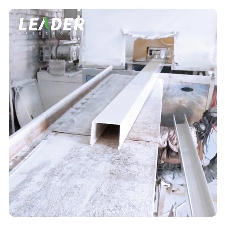 Multi Span Greenhouse Hydroponics Growing System Agriculture 100x50m Gutter Food Grade PVC Channel