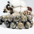 Wholesale Natural Blue Llanite Opal Glaucophane Loose Gemstone Beads 15.5\" in Strand