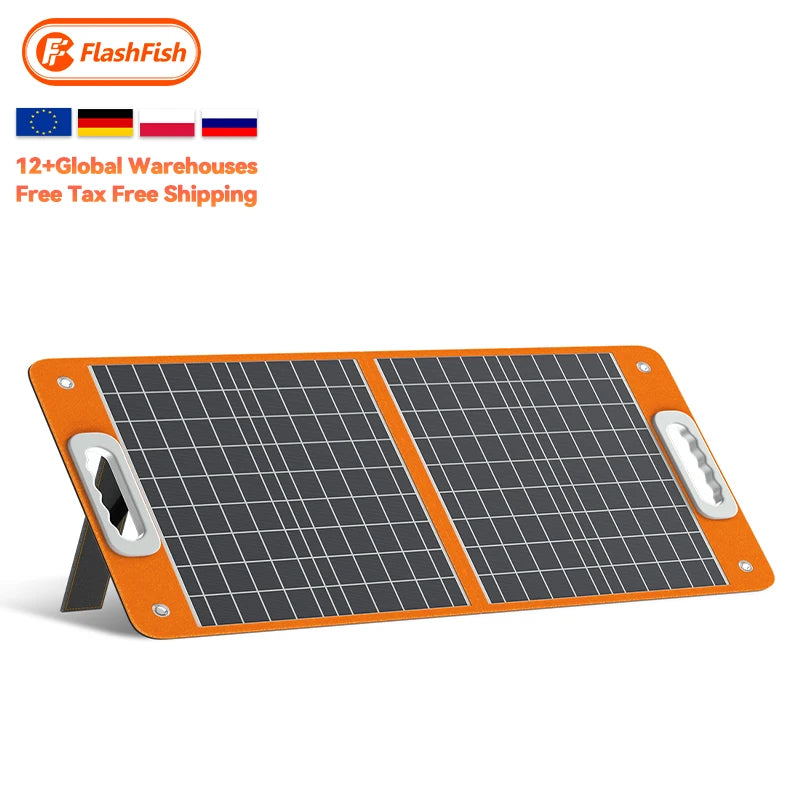 Free Shipping US Local Warehouse 60W Watt Solar Energy 18V Foldable Fabric Fold Solar Panels for Outdoor Camping