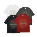 Unisex Factory Cotton Knitted Breathable Fabric O-Neck T-Shirt Personalized Colorful Graffiti Design Short Sleeve Soft Oversized