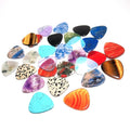 DIY Customized Gemstone Crystal Carnelian Quartz Logo Cheapest Guitar Pick Jade Stone