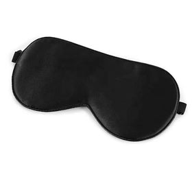Customized Double Layer Elastic Strap Soft Satin Sleeping Eye Mask Travel Eye Health Supplies with Silk Eyemask