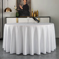 Wholesale Round Wedding Table Cloth Waterproof Party White Tablecloth for Banquet Events