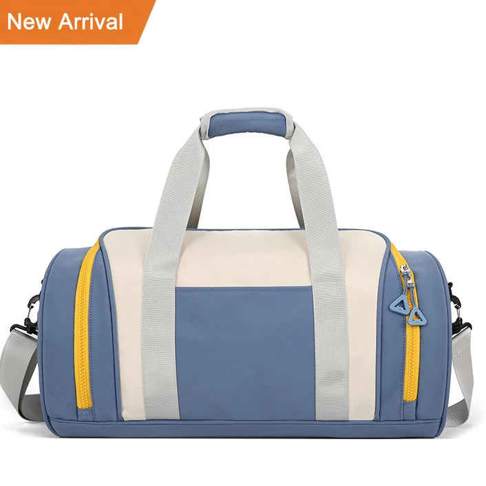Women's Lightweight Oxford Cloth Gym Bag Customizable Logo New Dry Wet Separation Design for Outdoor Yoga Travel Luggage Made
