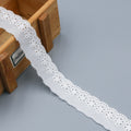 OEM Factory 100% Cotton Eyelet Border Skin-friendly Embroidery Cotton Lace Trim for Clothing