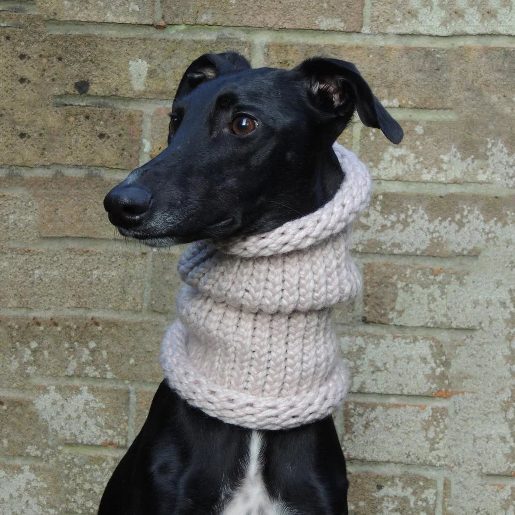 Fashion Christmas Scarf for Dog Snood Chunky Knitted Dog Neck Warmer Hat