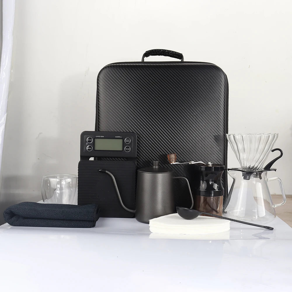 Hand Brewed Coffee Machine Filter Cup Shaking Hand Brewed Pot Complete Set Filter Coffee Utensils Gift Box