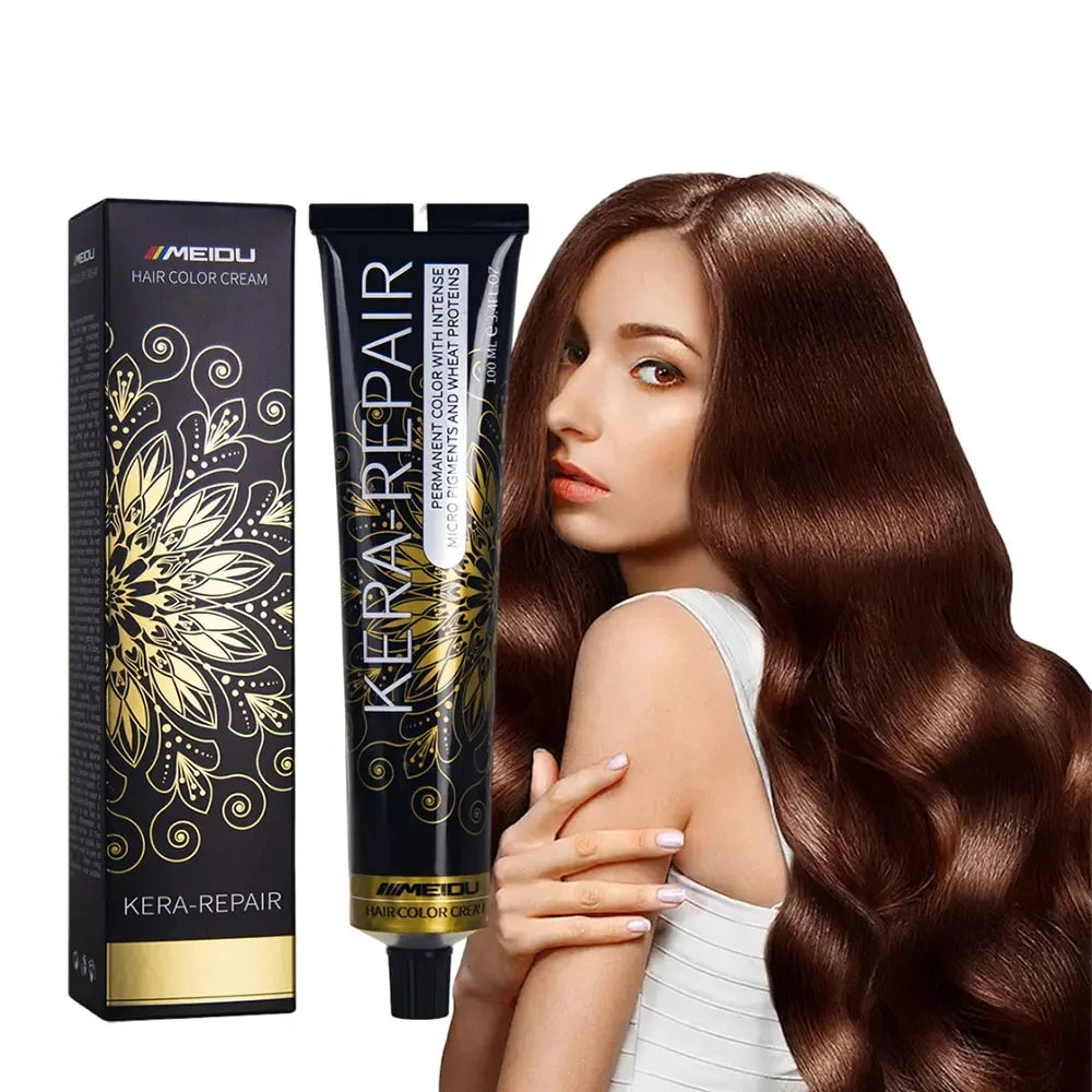 Factory Wholesale Best Coloring Hair Color Cream Low Ammonia Salon Permanent Professional Private Label China Organic Hair Dye