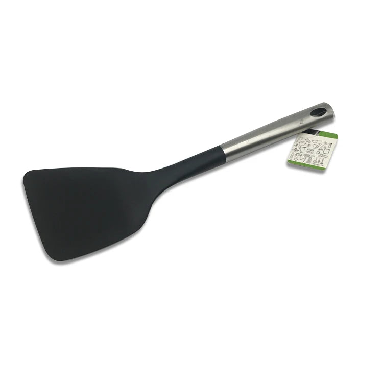 Heat Resistant Food Grade With Long Stainless Steel Handle Nylon Fashion Turner Cooking Utensils