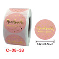 2026 New Merry Christmas PVC Adhesive Label Stickers Waterproof Decorative Plastic Stickers for Christmas