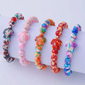 Bohemian Colorful Tortoise Bead String Bracelets Adjustable Handwoven Vintage Kallaite Ocean-Inspired Beaded Bracelet Jewelry