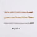 Popular Stainless Steel Making Accessories 5mm  7cm Link Chain Extender DIY Jewelry Findings